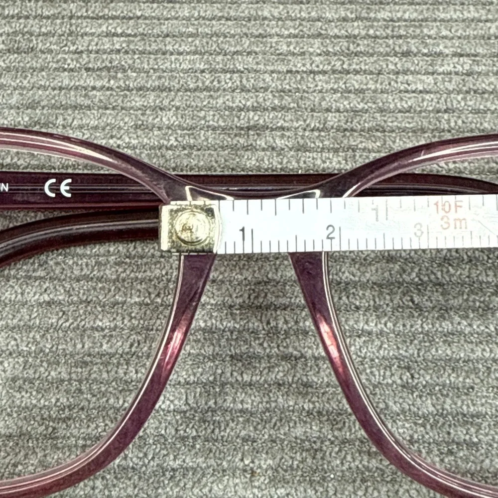 Calvin Klein CK20509 Purple Transparent Rectangular Eyeglasses Frames 53-16-140